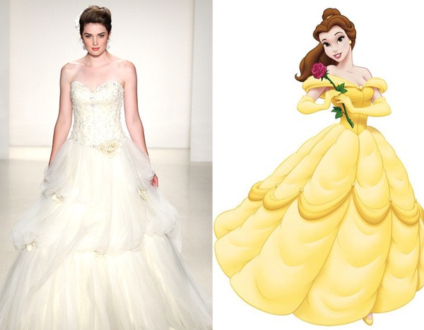 Belle From Alfred Angelo S Disney Princess Wedding Gowns E News Uk